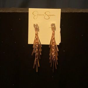 Jessica Simpson rose gold earrings new